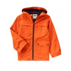 ARCTIC EXPLORER ORANGE MULTI POCKET HOODED JACKET 4 5 6 7 8 10 12 NWT