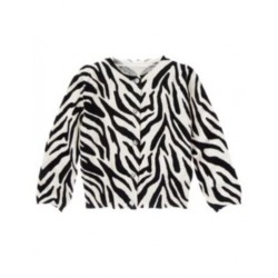 WILD FOR ZEBRA ZEBRA PRINT CARDIGAN SWEATER 3 4 5 6 10 12 NWT