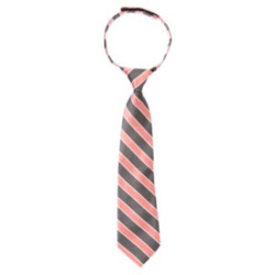 PICNIC PARTY PINK N GRAY STRIPE DRESSY TIE 0 12 24 2 3 4 5 NWT